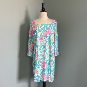 Lilly Pulitzer Bailee Dress Coral Bay